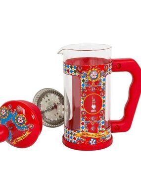 Bialetti Dolce Gabbana Coffee French Press 8 Cup Red Coffee Maker New in Box